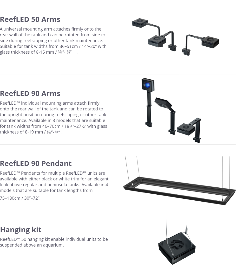 Red Sea ReefLED 90 Universal Mounting Arm