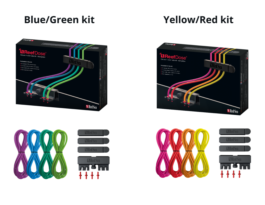 Red Sea ReefDose Deluxe 4-color Tube Kit