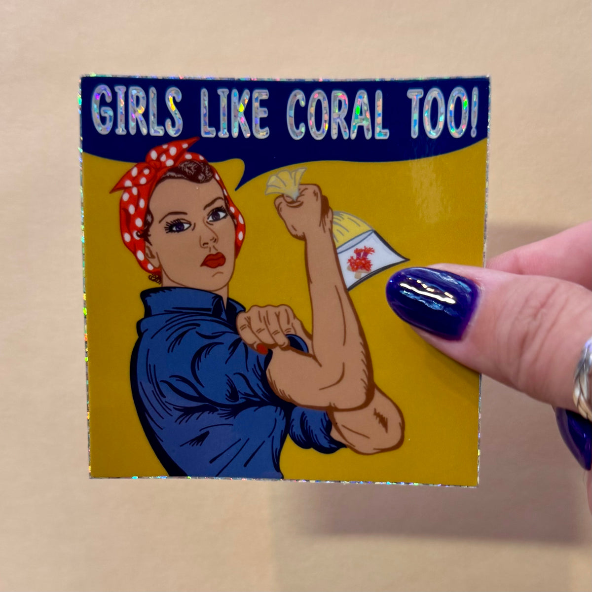 Rosie the Reef keeper Sticker
