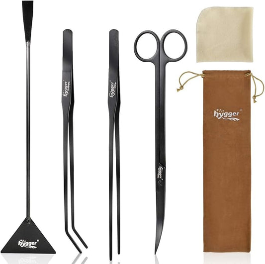 Hygger Stainless Steel Premium Aquarium Tool Kit