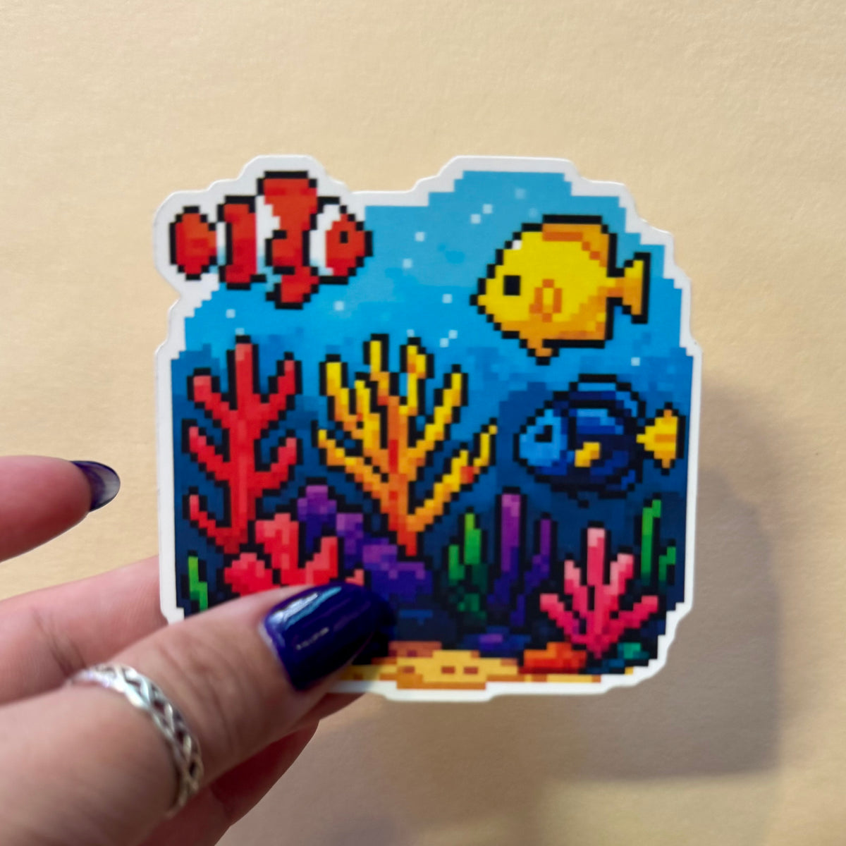 Pixel Reef Sticker