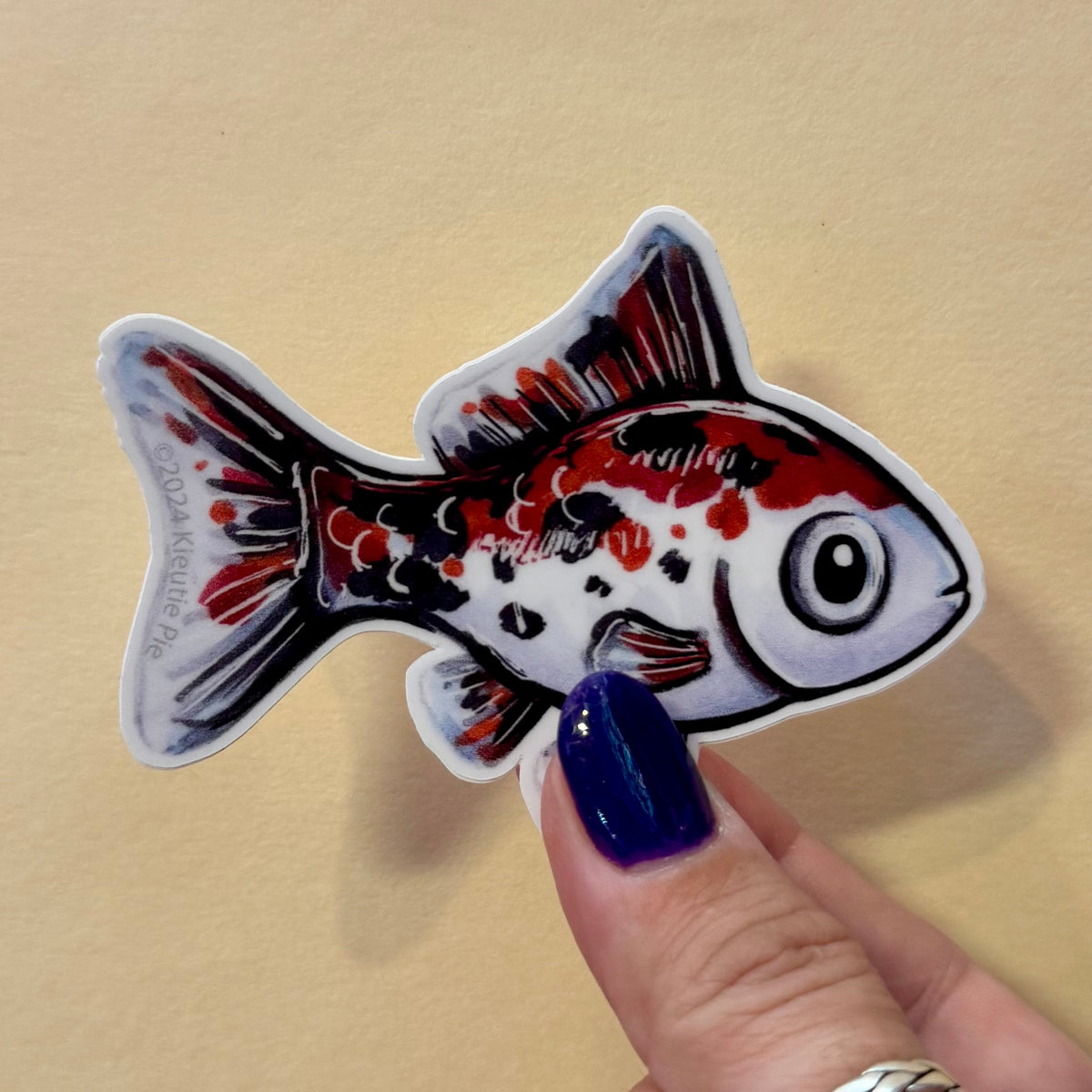 Calico Goldfish Sticker